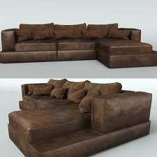 leather sofa 3d model cgtrader