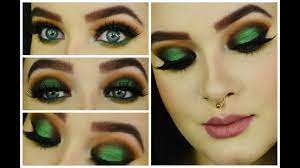 emerald green smokey eye dramatic