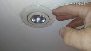 change a bulb on an eyeball spotlight