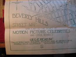 beverly hills map 1931 stars homes very