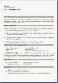 Resume Format For Fresher  Resume Format For Mba Fresher About    