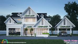 European Style 4 Bedroom 2262 Sq Ft Kerala Home Design And