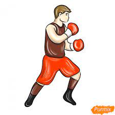 Как нарисовать боксера поэтапно 4 урока