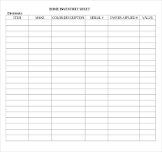 Inventory List Template 13 Free Word Excel Pdf Documents