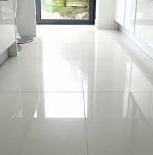 glossy white plain ceramic floor tile