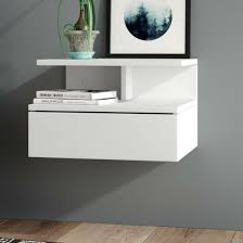 Shelf And Drawer Bedside Table