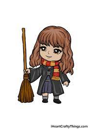 Hermione Granger Drawing - How To Draw Hermione Granger Step By Step!