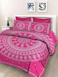 indian fl 100 cotton double bed
