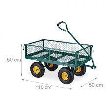 Buy Green Cart With Pneumatic Wheels Here