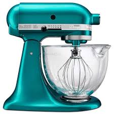 Sea Glass Stand Mixer With Glass Bowl