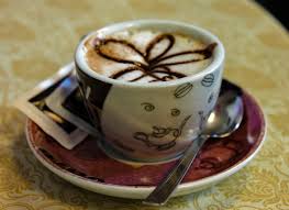And it is usually topped with a dusting of either cinnamon or cocoa powder. Cappuccino Wikipedia