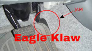 sliding up under the pedals eagle klaw