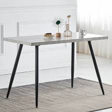 Ainpecca Dining Table Grey Marbled