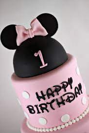 Minnie Mousey Cake 1st Birthday Cake For Girls Minnie Cake Cake Diy  gambar png