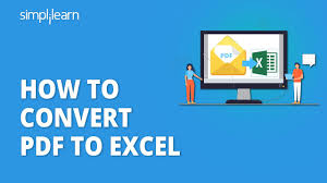 how to convert pdf to excel without