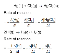 Chemical Kinetics Formula For Class 12