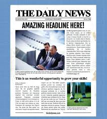 Old Style Newspaper Template Adobe Photoshop Monster Support