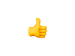 thumbs up emoji to be considered as