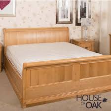 lyon oak 5ft king size sleigh bed