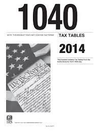 2016 form irs 1040 tax table fill