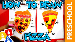 how to draw pizza pre you