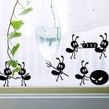 removable wall stickers ants moving