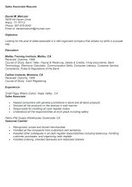 Resume For Sales Associate Thrifdecorblog Com