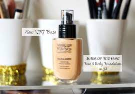 make up for ever face body foundation