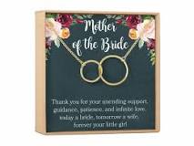 What gifts does mother of bride give?