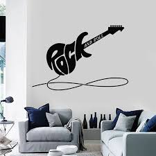 Electric Guitar Wall Decal Rock And