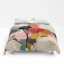 paysage abstract comforters by