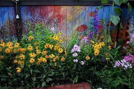 Old Garden Fence By Painting