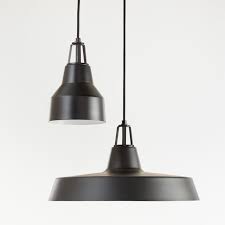 Maddox Black Farmhouse Pendant With Black Socket Crate And Barrel