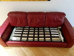 leather sofa bed burgundy divani