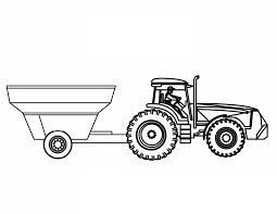 Można także kolorować obrazki online. Kolorowanka Traktor I Przyczepa Do Druku I Online