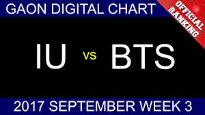 Gaon Chart Top 20 Korea Billboard September Week 3 2017 Kpop Chart Kpc