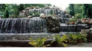 Brown Concrete Waterfall Natural Stone