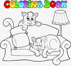 Lihat ide lainnya tentang warna, gambar, halaman mewarnai. Kucing Sofa Buku Mewarnai Gambar Png
