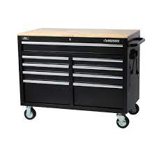 9 drawer mobile workbench cabinet