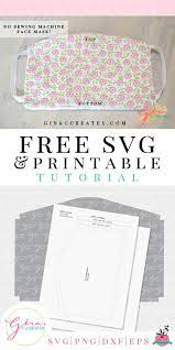 Use my free printable pattern in small, medium, and large. No Sewing Machine Face Mask Tutorial With Free Pattern Gina C Creates