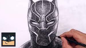 to draw black panther sketch tutorial