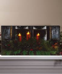 Pine Window Box Lighted Wrapped Canvas Lighting Light Up