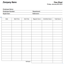 6 Free Timesheet Templates For Tracking Employee Hours Home