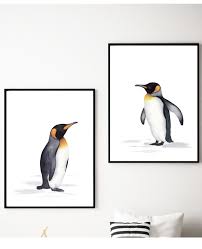 digitalartnadi set of 2 prints penguin