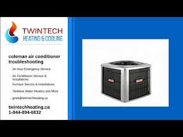 coleman air conditioner troubleshooting