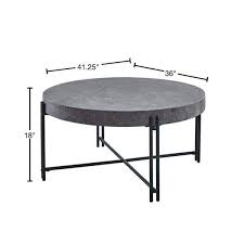 Round Concrete Coffee Table