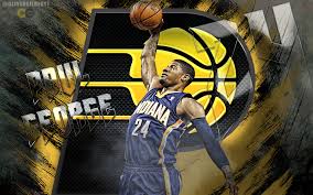 Paul george gets the steal and and finishes with the fancy stuff. Paul George Dunk Wallpaper By Hecziaa On Deviantart