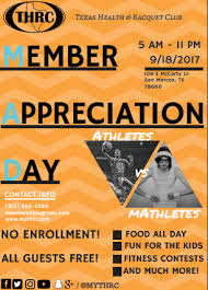 member appreciation day september 18th