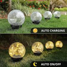 Solar Light Ed Glass Ball Led