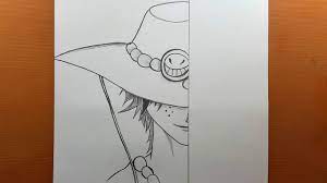 Dessinez l'anime facilement | comment dessiner Ace - [One Piece] | Portgas  D Ace étape par étape - YouTube